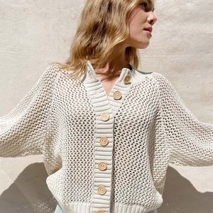 WOL HIDE Mesh Bomber, Ecru